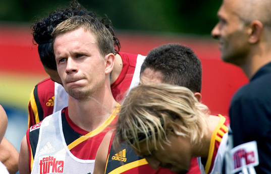 Tobias Linderoth första träningen i Galatasaray