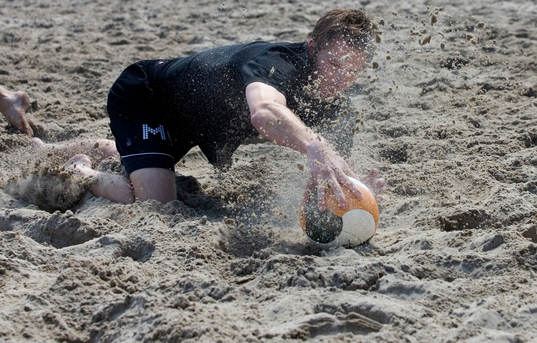 Fotboll, Beach soccer, Ovesholm with Friends -