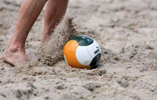 Fotboll, Beach soccer, Ovesholm with Friends -
