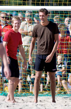 Andreas Isaksson och Christian Wilhelmsson hade skoj