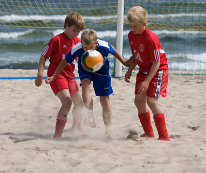 Fotboll, Beach soccer, pojkar, pojk