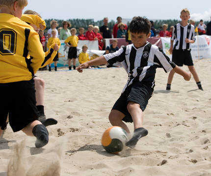 Fotboll, Beach soccer, pojkar, pojk