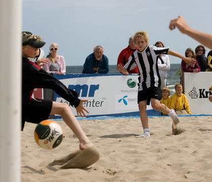 Fotboll, Beach soccer, pojkar, pojk