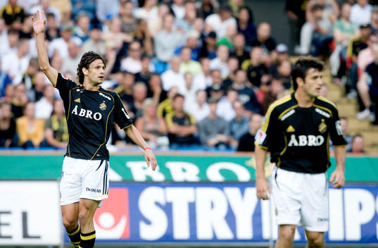 Ivan Obolo och Lucas Valdemarin, AIK