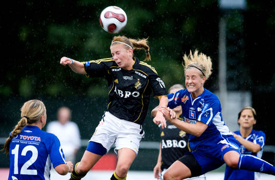 Ingrid Bohlin, AIK och Jenny Hallstenson, QBIK