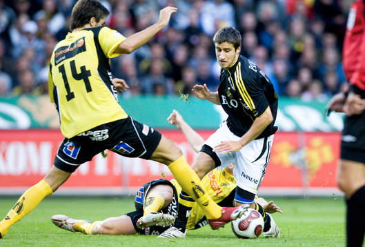Gabriel Özkan, AIK, och Denni Avdic, Elfsborg