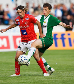 César Sántin, Kalmar och David Johansson, Hammarby