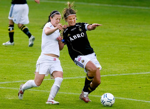 Therese Sjögran Ldb och Jessica Julin, AIK