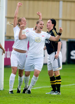 Emma Stålhammar och Emma Wilhelmsson, Ldb, jubel
