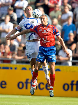 Henrik Larsson, Helsingborg och Ragnar Sigurdsson, Göteborg