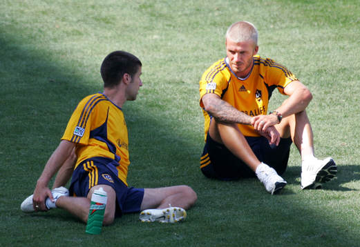 David Beckham, Los Angeles Galaxy tar det lungt med