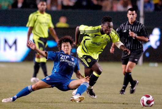 Fotboll, engelsk, Träningsmatch, Samsung Bluewings -