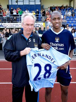 Sven-Göran Eriksson, tränare och Gelson Fernandes