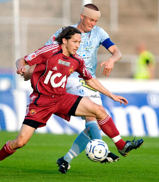 Daniel Andersson, Malmö och Andrej Komac, Djurgården