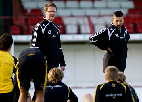 Rikard Norlin, Tränare AIK och Nebojsa Novakovic,