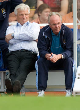 Hans Backe och Sven-Göran (Svennis) Eriksson, tränare,