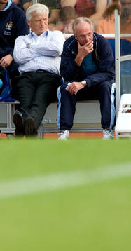 Hans Backe och Sven-Göran (Svennis) Eriksson, tränare,