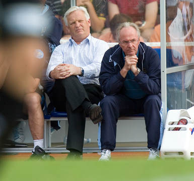Hans Backe och Sven-Göran (Svennis) Eriksson, tränare,