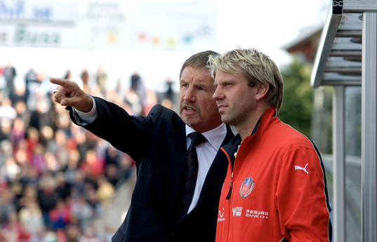 Stuart Baxter och Hans Eklund, tränare