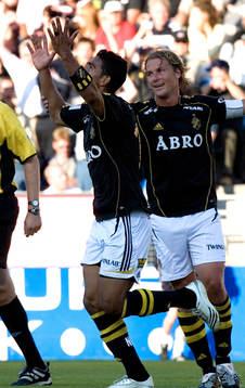 Wilton Figueiredo och Daniel Tjernström, jubel