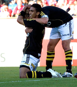 Wilton Figueiredo och Daniel Tjernström, jubel