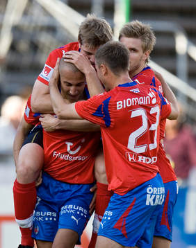 Henrik Larsson, Helsingborg. Glädje. Jubel