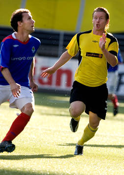Fredrik Berglund, Elfsborg, jagar en motståndare