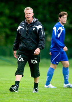 Jan Andersson, tränare och Sebastian Johansson, ny spelare