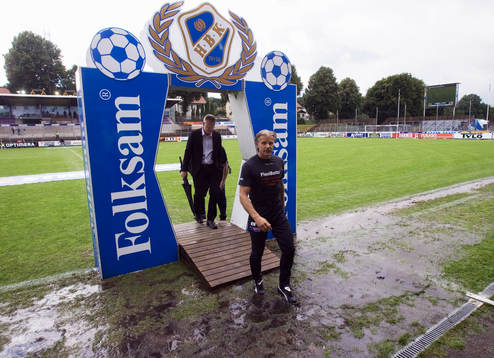 Tränarna Roland Nilsson, Gais och Jan Andersson, Halmstad