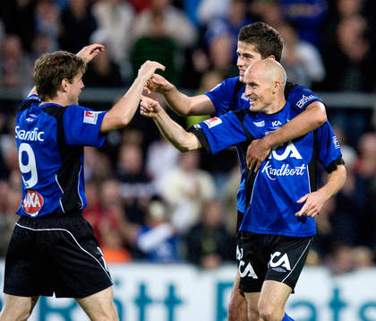1-2, Magnus Arvidsson och Ajsel Kujovic pekar ut