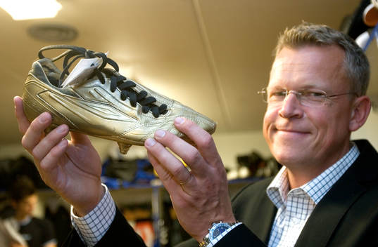Jan Andersson, tränare, med guldsko