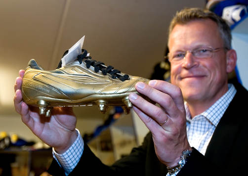 Jan Andersson, tränare, med guldsko