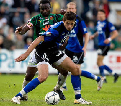 Ajsel Kujovic, Halmstad och Ikpe Ekong, Gais