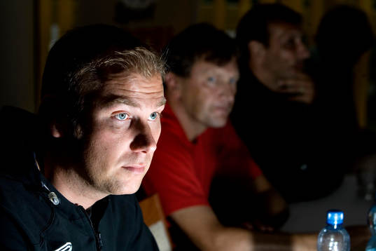 Magnus Haglund, tränare Elfsborg på presskonferens