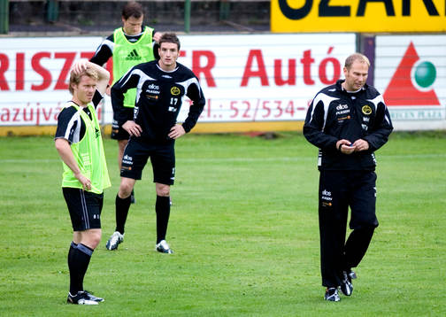 Fredrik Berglund, James Keene, Magnus Haglund, tränare