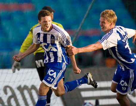 Marcus Berg och Pontus Wernbloom, Göteborg, jubel