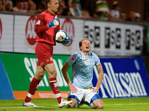 Benny Lekström, målvakt, Hammarby och Jonatan Johansson,