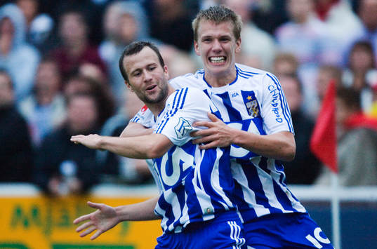 1-2 efter förlängning. Hjálmar Jónsson, slår in