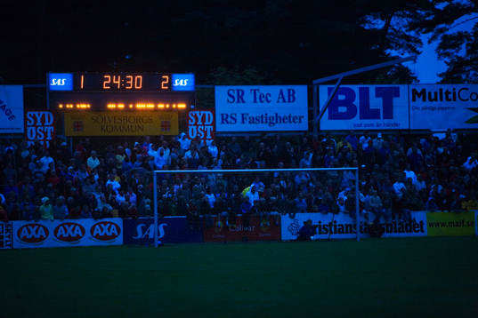 1-2 efter förlängning. Inget elljus i Mjällby