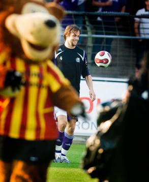 Max Von Schleebrügge, Anderlecht, på uppvärmningen