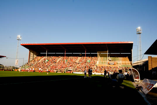 Fotboll, Fransk Liga, Valenciennes, arena, Stade Nungesser