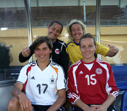 Bente Nordby, Victoria Svensson, Ariane Hingst, Dorte Dalum