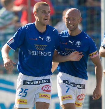 Rasmus Bengtsson och Mattias Thylander, jubel, glädje