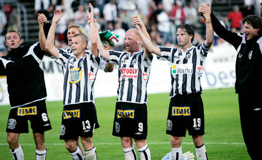 Landskrona vinner 4-0. Jubel