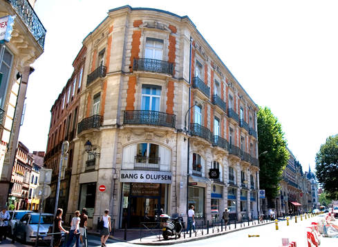 Johan Elmander i Toulouse, rundvandring, gamla stan,