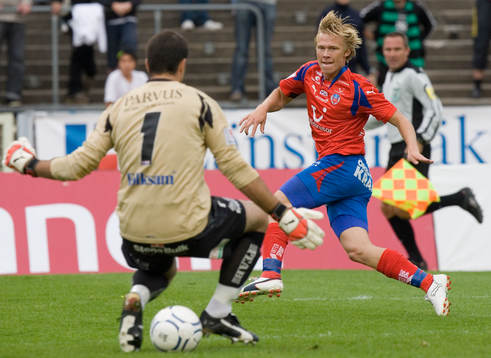 Andreas Landgren, och Dime Jankulovski, målvakt