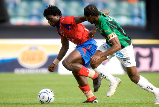 Razak Omotoyossi, Helsingborg och Rickard Ekunde, Gais