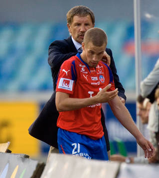 Stuart Baxter, tränare och Christoffer Andersson