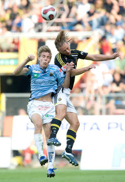 Johan Oremo, Gefle, och Patrik Karlsson, AIK
