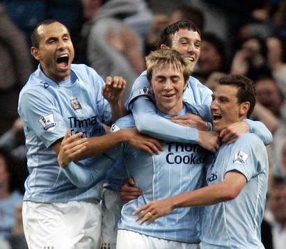Michael Johnson, Elano, Martin Petrov och Stephen Ireland,